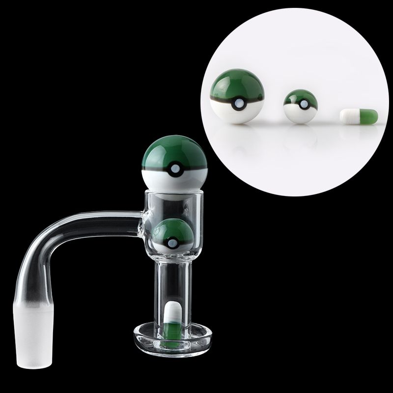 Terp Slurper Quartz Banger with PokeBall Set Kit 14mm Male 90°