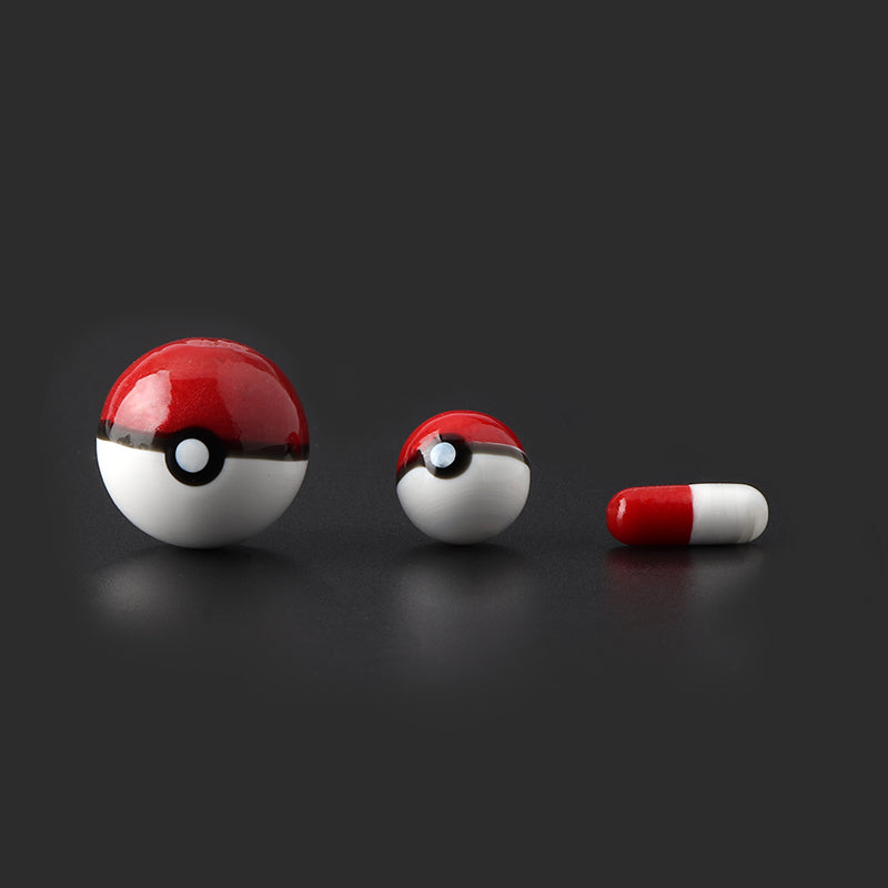 Terp Slurper PokeBall Set 2 x Marble and 1 x Pill