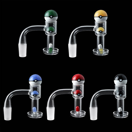 Terp Slurper Quartz Banger with PokeBall Set Kit 14mm Male 90°