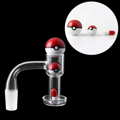 Terp Slurper Quartz Banger with PokeBall Set Kit 14mm Male 90°