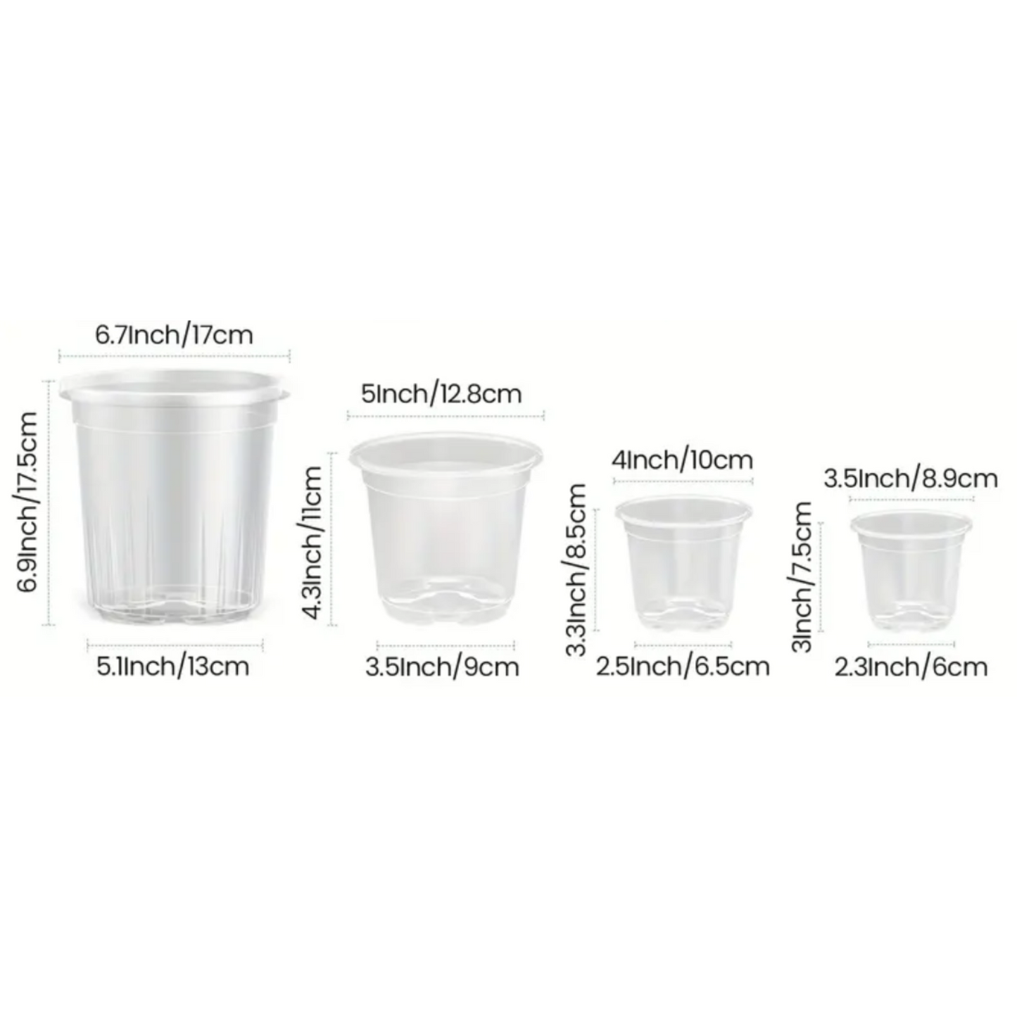 Clear Plastic Pot