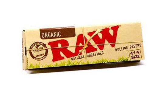 Raw Organic 1.25 Rolling Papers With Tips