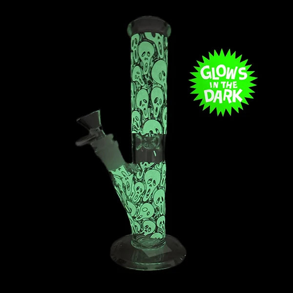 Billy Mate - Glow in the Dark Scream Didgeridoo Straight Bong 25CM