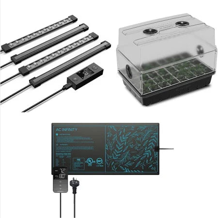 AC Infinity Propagation Kit – LED Grow Light, Heat Mat & Humidity Dome