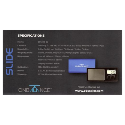On Balance Slide Scale ( 200g x 0.01g ) SD-200
