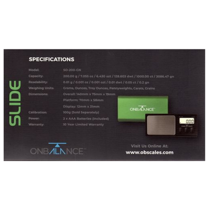 On Balance Slide Scale ( 200g x 0.01g ) SD-200