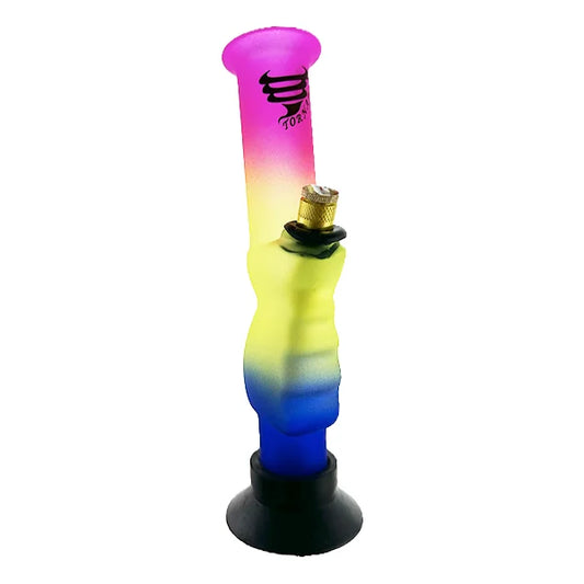 Tornado Small Rainbow Gripper Bong – 23cm