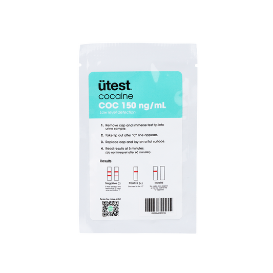 Ütest Single Panel Urine Drug Screen Test – Cocaine (150ng per mL)