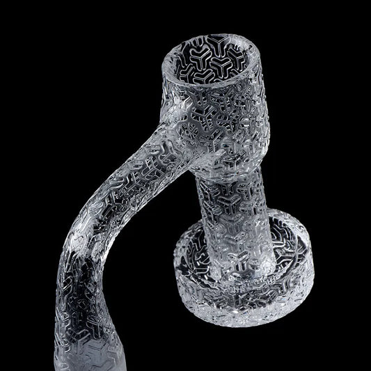 Sandblasted Full Weld Beveled Edge Terp Slurper Quartz Banger